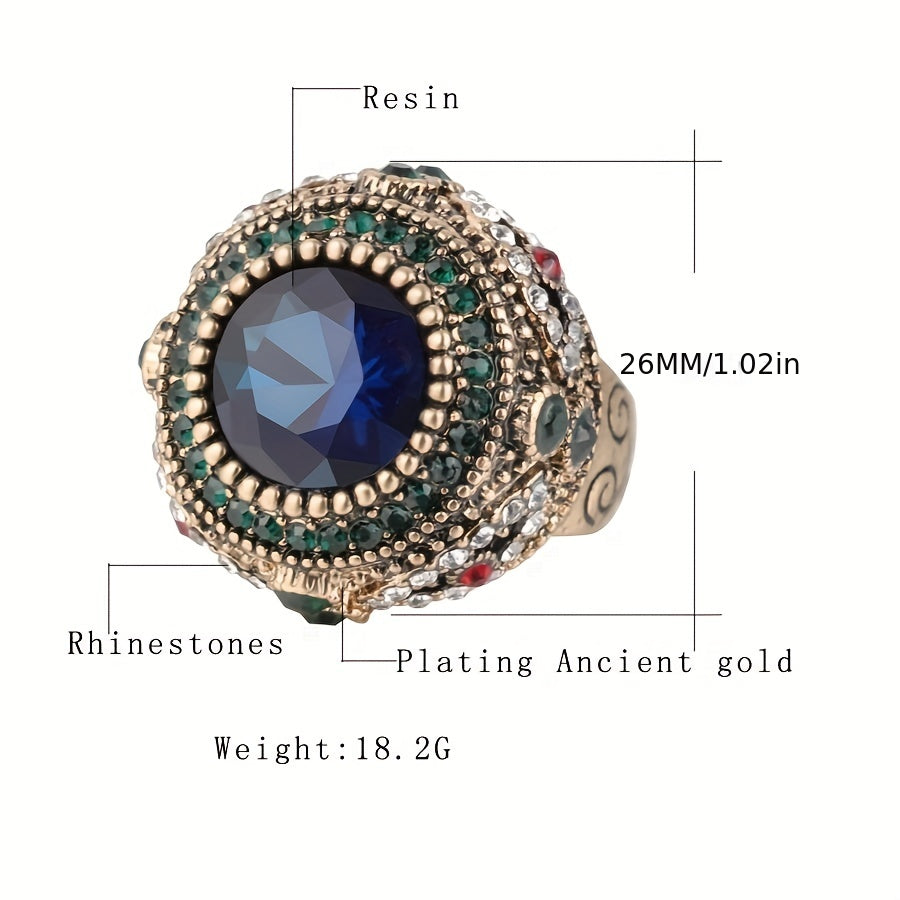 Bohemian Retro Zircon Alloy Ring