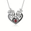 Gothic Skull Heart Shaped Clavicle Halloween Necklace