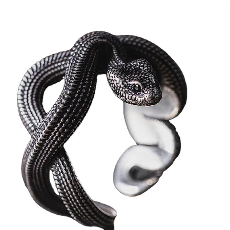 Vintage Punk Snake Wrap Ring