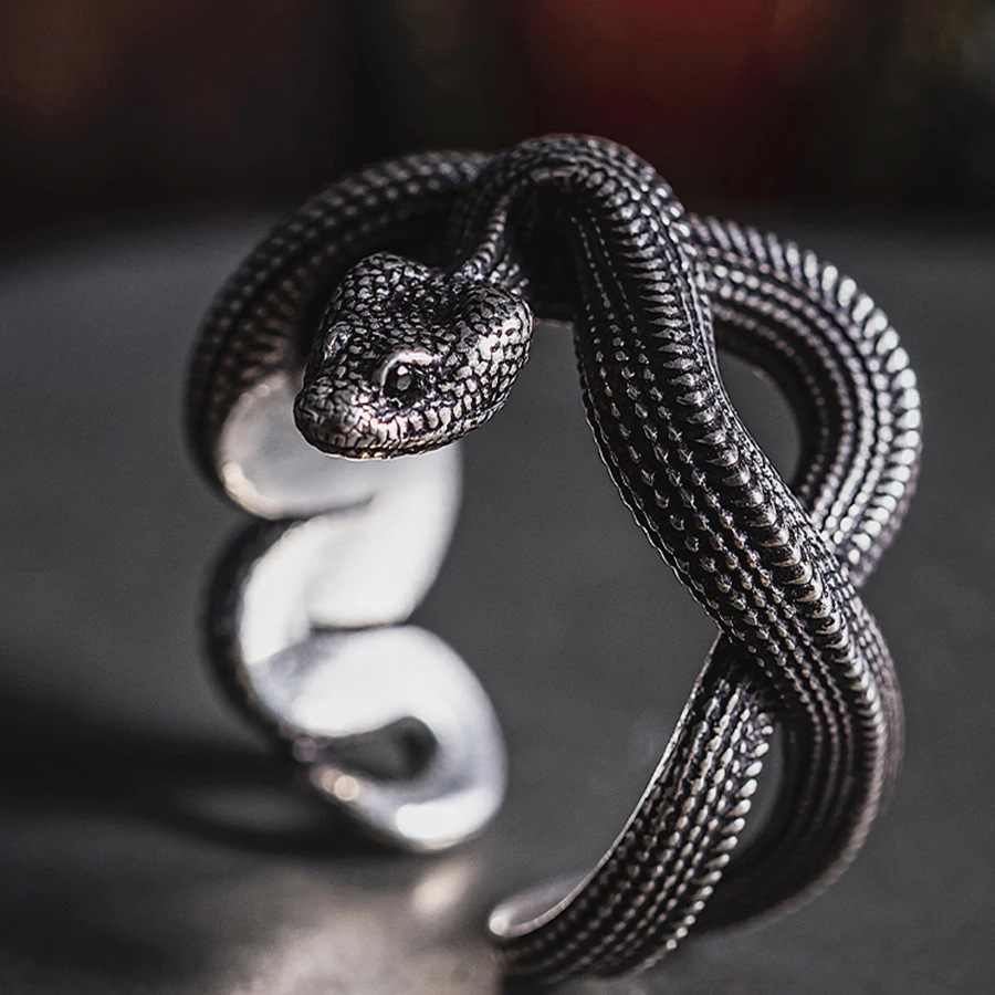 Vintage Punk Snake Wrap Ring