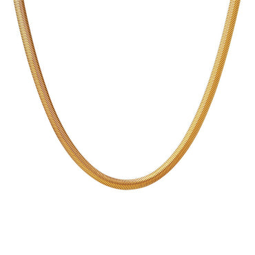 Geometric Snake Bone Chain Necklace