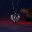 Gothic Skull Head Angel Wings Pendant Necklace