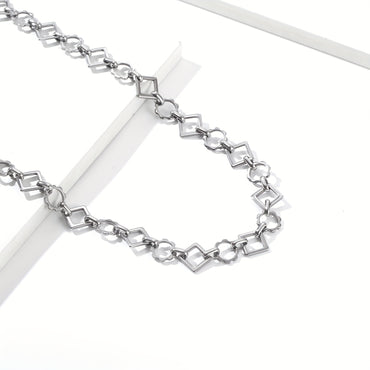 Gear Geometric Splicing Necklace Bracelet