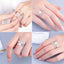 Women S925 Silver Ring Moissanite 5-star Row Diamond Female Ring