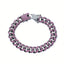 Faux Diamond Hip Hop Purple Cuban Chain Bracelet