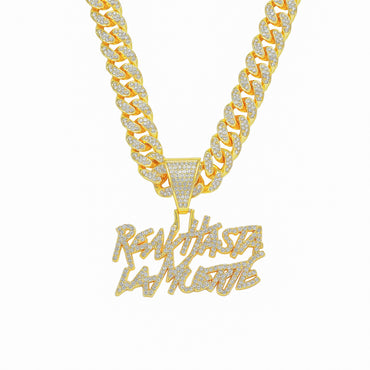 Hip-hop Alloy Inlaid Rhinestone Necklace