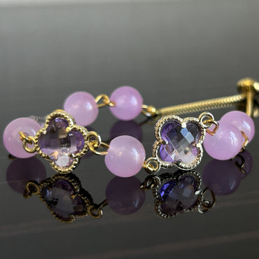Purple Jade Bracelet