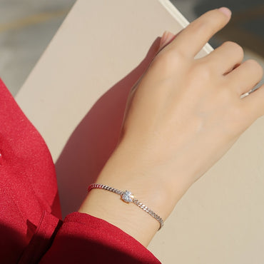 Women 1 Ct Moissanite Chain Bracelet