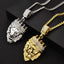 Men's Cuban Chain Iced Out Crown Pendant Necklace