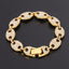 Hip Hop Coffee Beans Diamond Shaped Bracelet