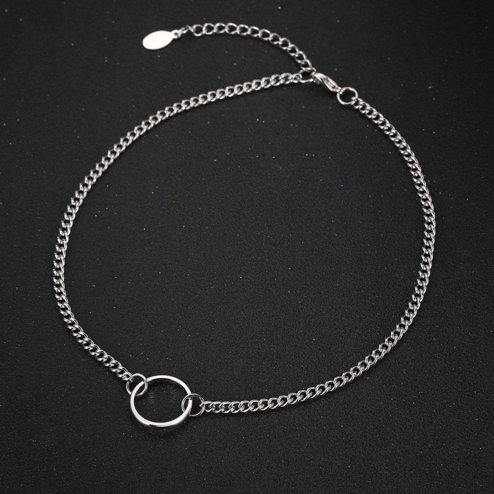 Women'sIMI Ring Titanium Necklace