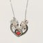 Gothic Skull Heart Shaped Clavicle Halloween Necklace