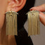 Vintage Light Luxury Tassel Dangle Earrings