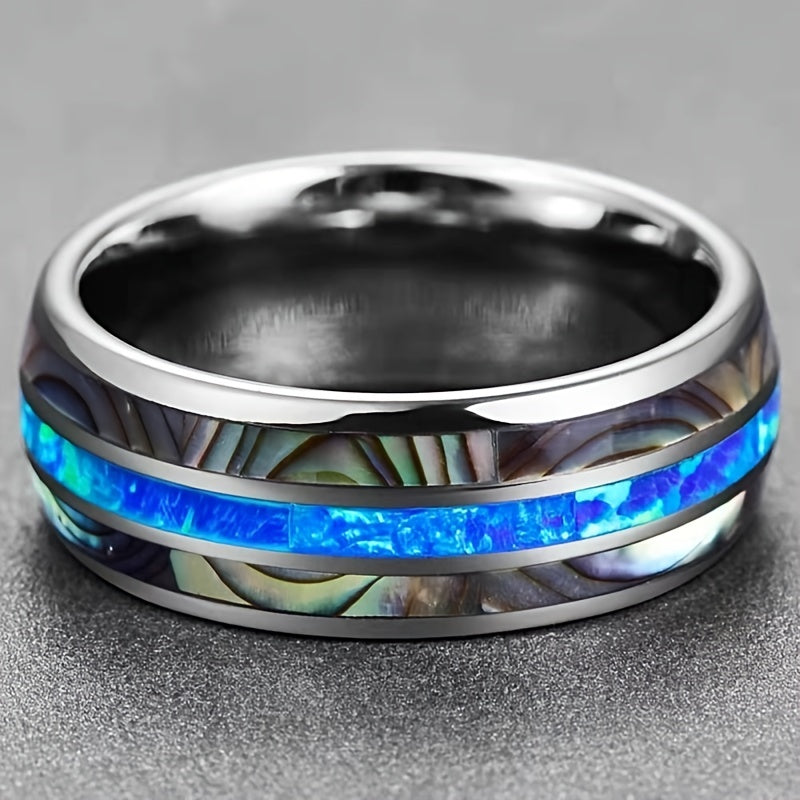 Men's 1pc Men's Trendy Stainless Steel Ring