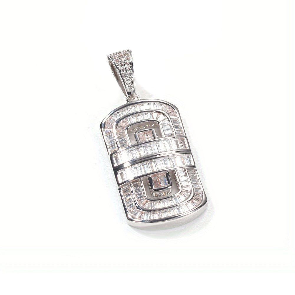 Hip Hop Shield Pendant Necklace