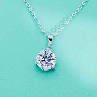 Women 1-3ct Moissanite Pendant Necklace