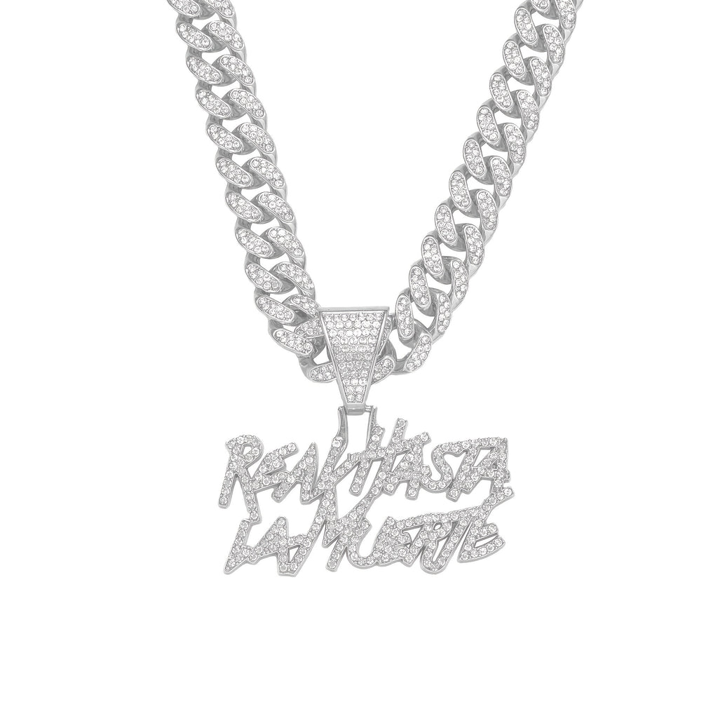 Hip-hop Alloy Inlaid Rhinestone Necklace