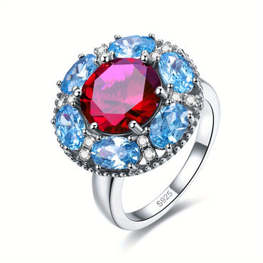 Gorgeous 925 Sterling Silver Flower Shaped Ring