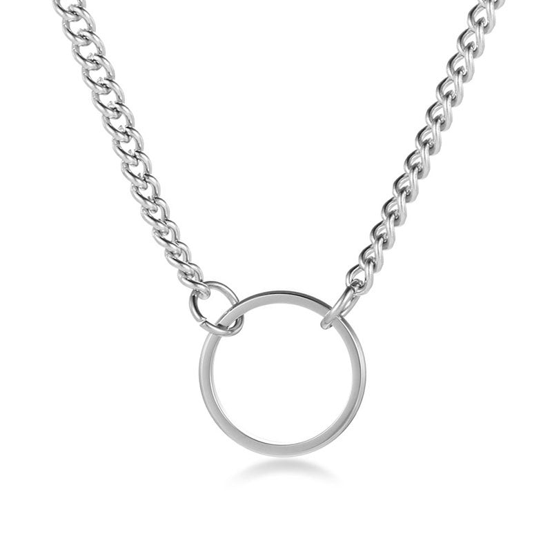 Women'sIMI Ring Titanium Necklace