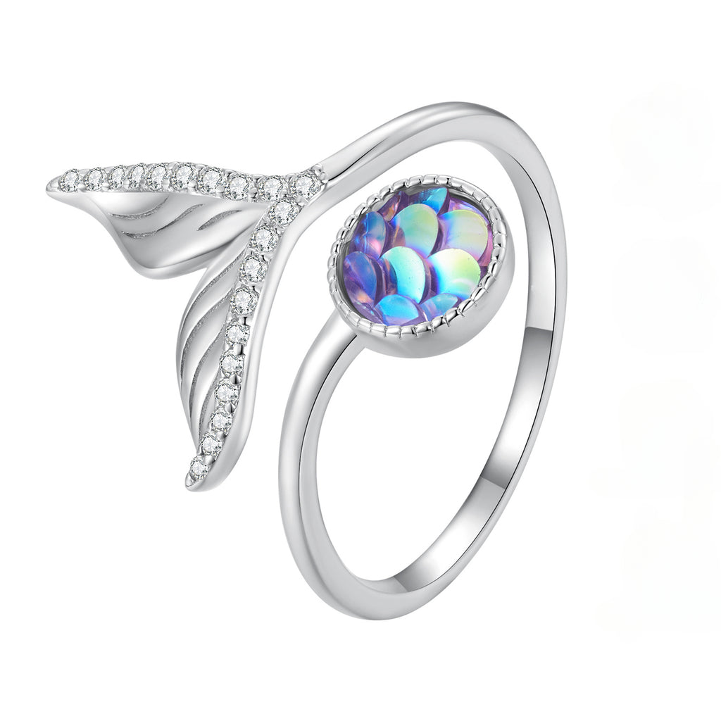 Mermaid Shape Adjustable Ring