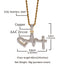 Three-dimensional Electrocardiogram Hip-hop Pendant Necklace
