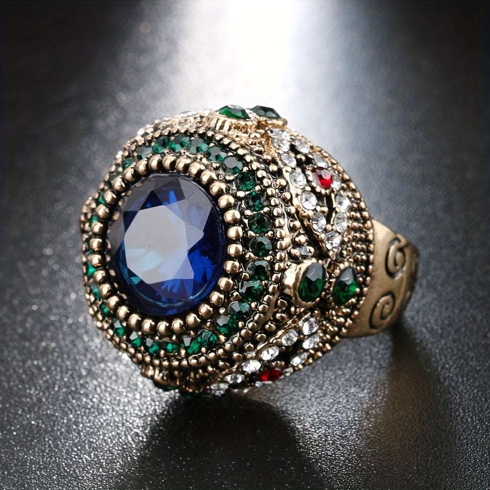 Bohemian Retro Zircon Alloy Ring