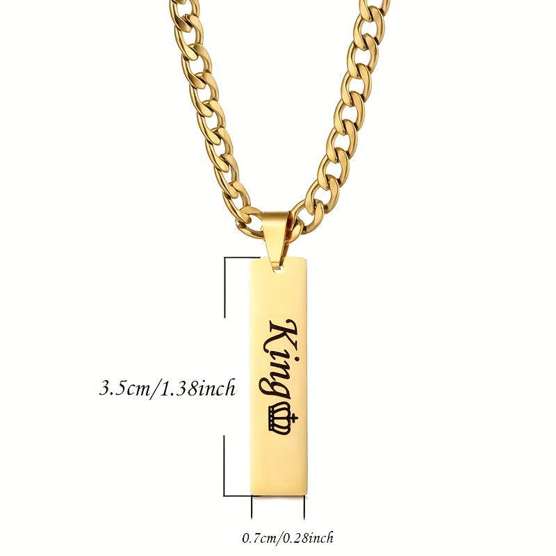 Personalized Stainless Custom Steel Name Pendant Necklace