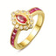 Vintage Light Luxury Zircon Marquise Ring