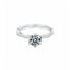Women 1 Carat Round Brilliant Shape Thin Moissanite Ring