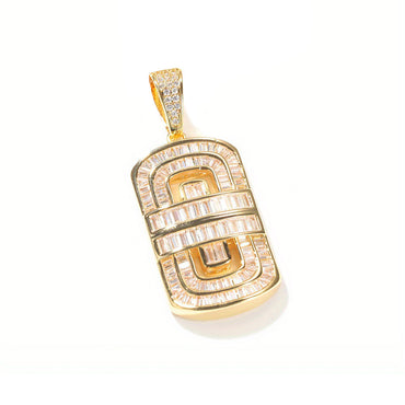 Hip Hop Shield Pendant Necklace