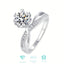 Women Moissanite Romantic Snowflake Ring