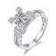 Women Moissanite Finger Ring Anniversary Engagement Wedding Ring