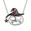 Halloween Pumpkin Ghost Pendant Necklace