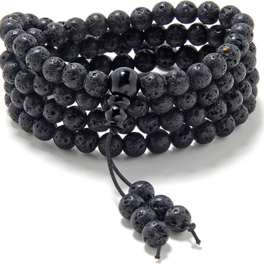 Men's Stretchy Mala Wrist Wrap Bracelet