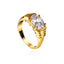 Oval Solitaire Scalloped Ring