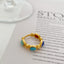 Carved Station Bead Stacking Ring