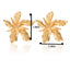 Irregular Flower & Leaf Stud Earrings