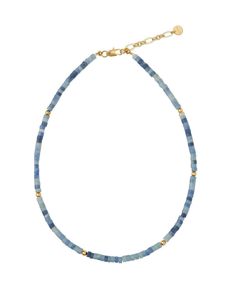 Natural Colored Stone Bead Necklace