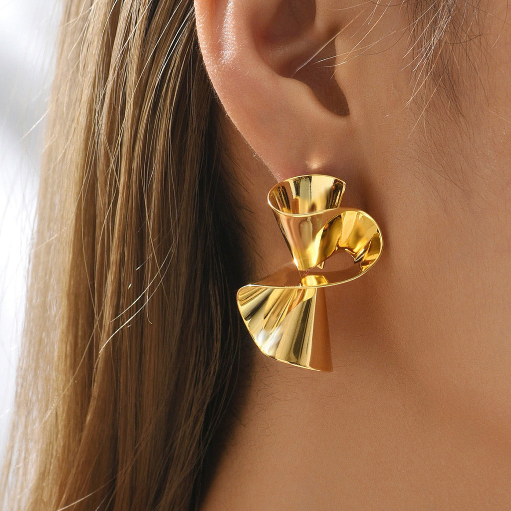Metal Geometric Earrings