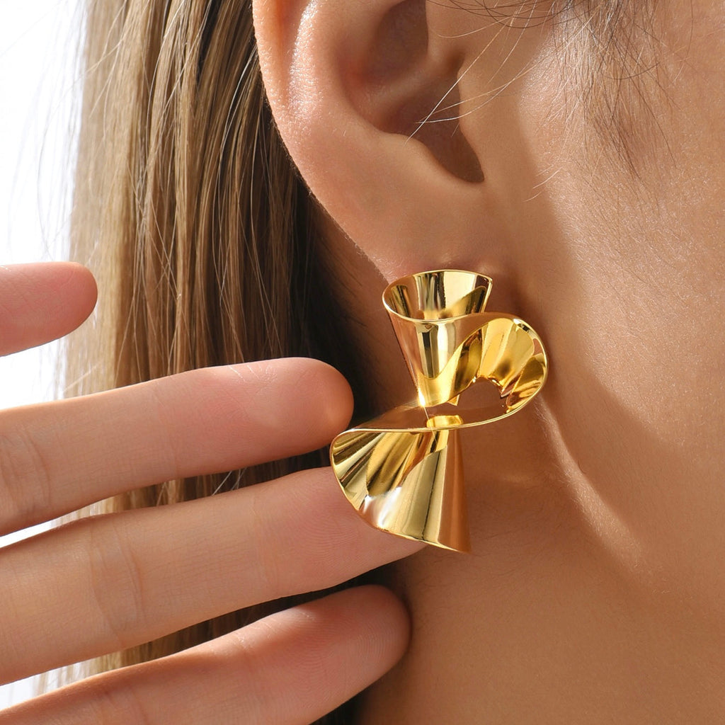 Metal Geometric Earrings