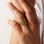 Green Malachite Open Ring¡¸Free the same series bracelet¡¹