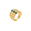 Green Malachite Open Ring¡¸Free the same series bracelet¡¹