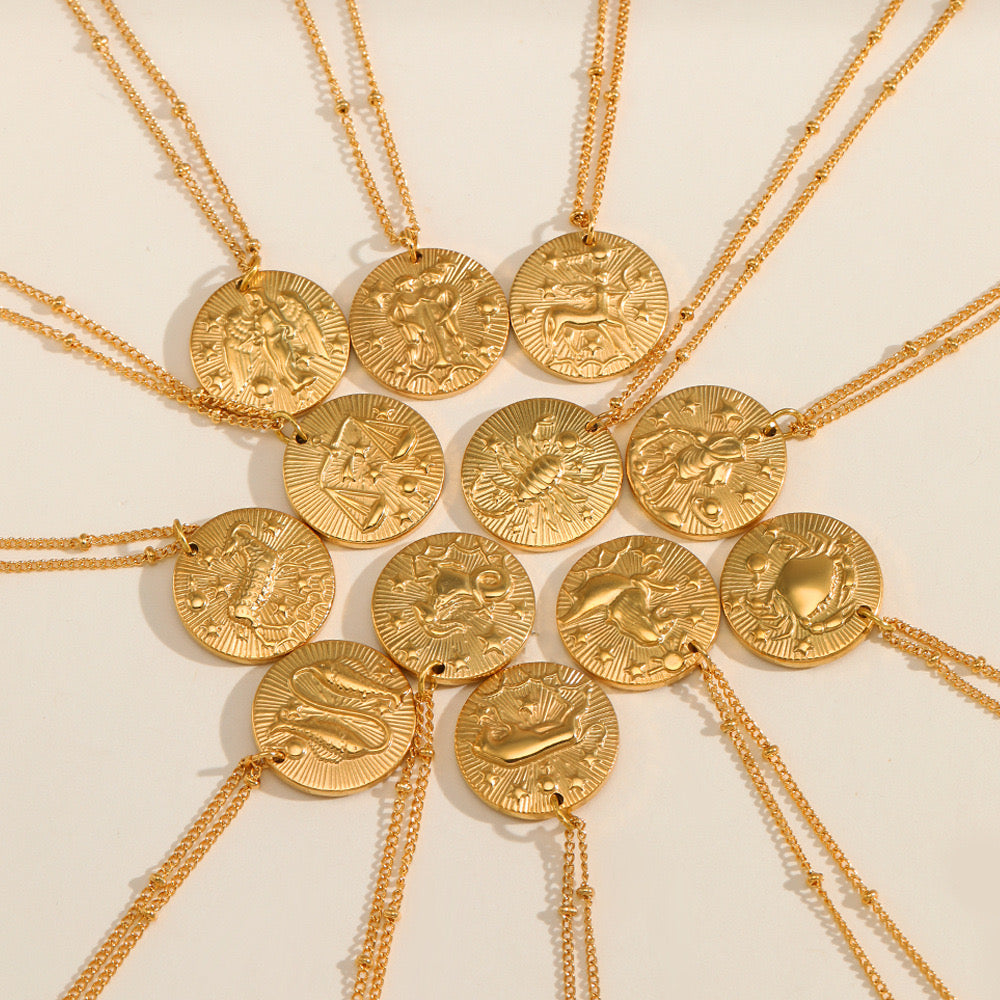 Constellation Gold Coin Necklace