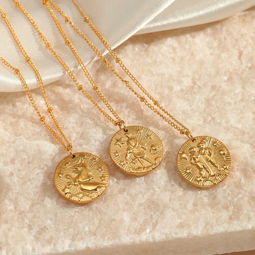 Constellation Gold Coin Necklace