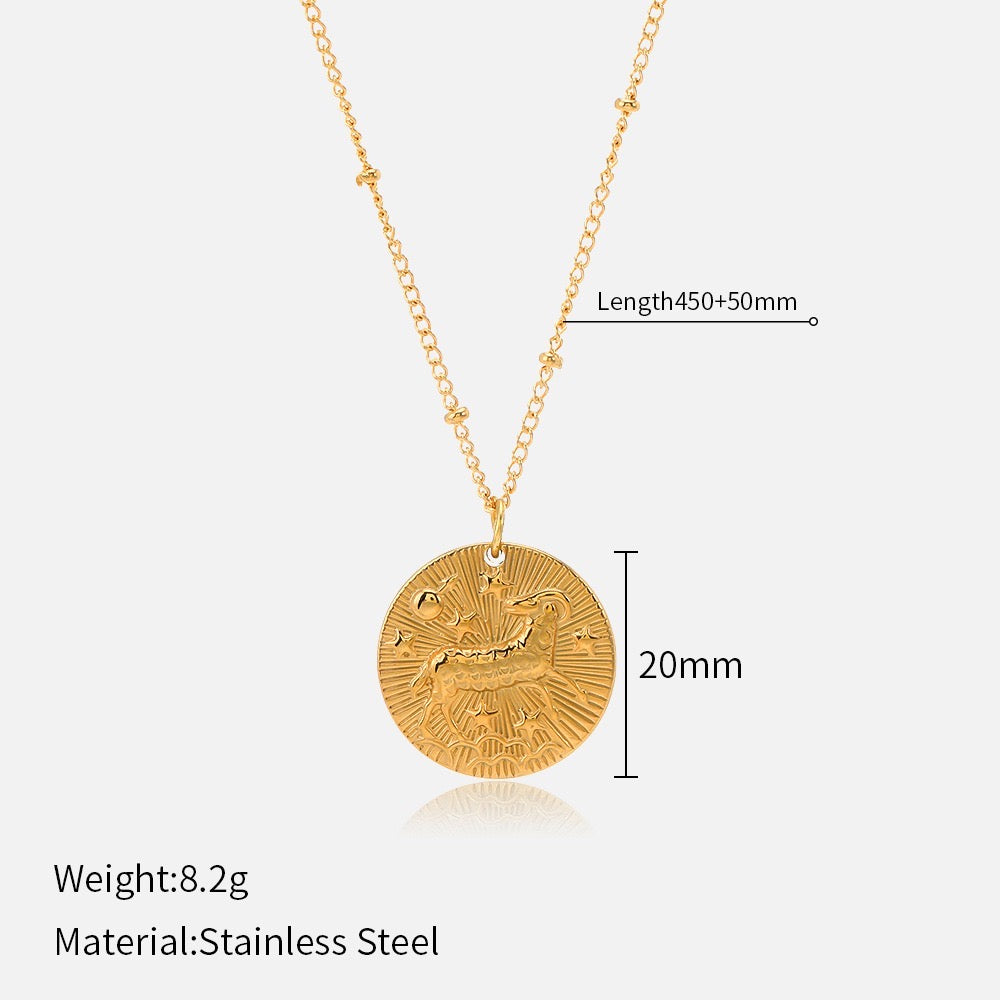 Constellation Gold Coin Necklace