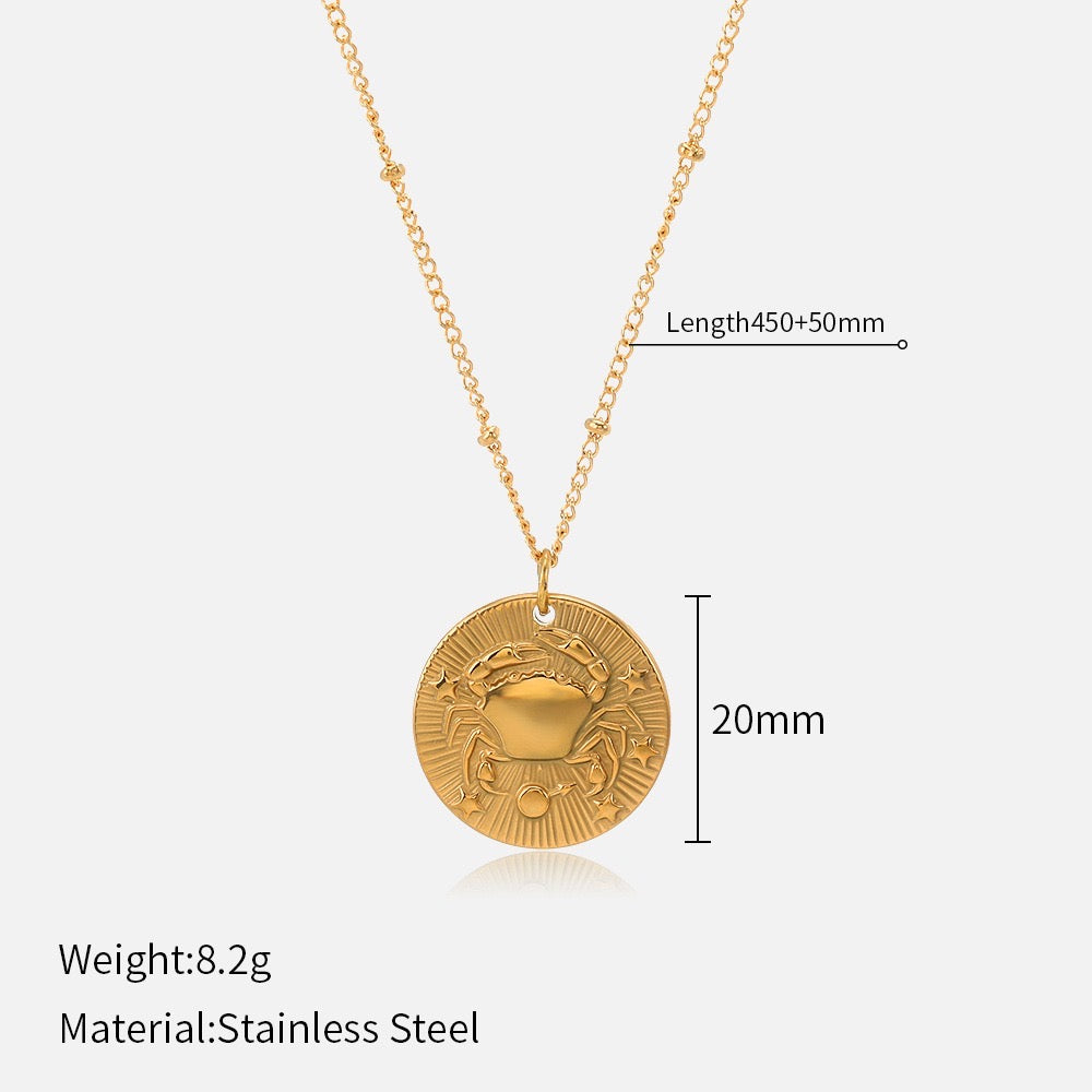 Constellation Gold Coin Necklace