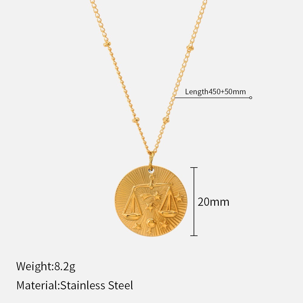 Constellation Gold Coin Necklace