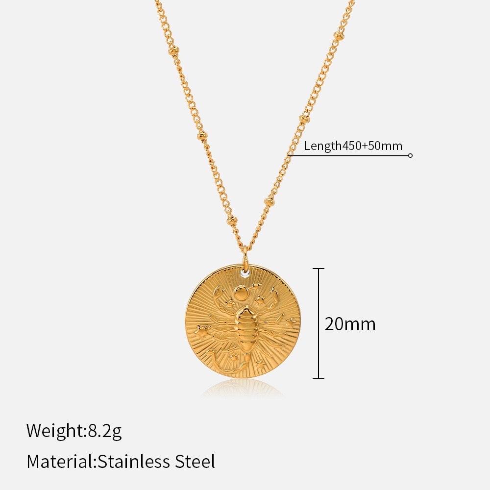 Constellation Gold Coin Necklace