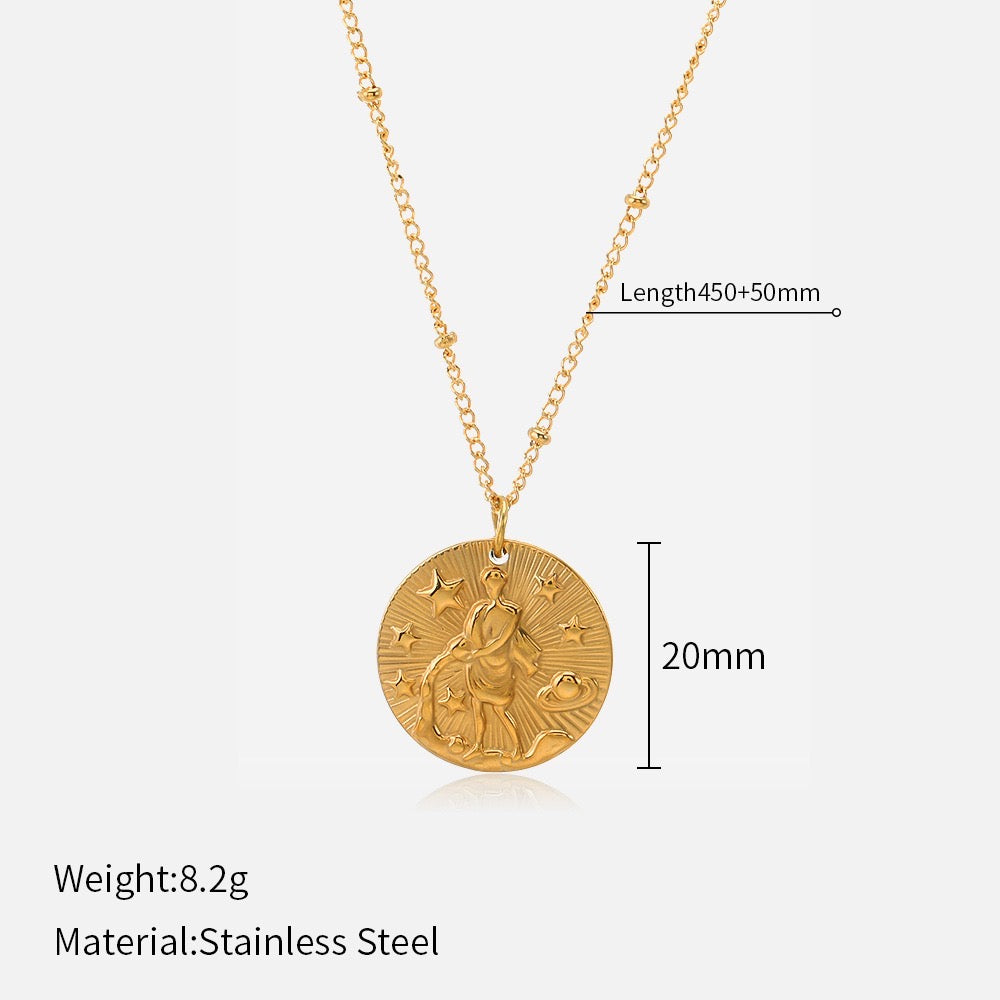 Constellation Gold Coin Necklace