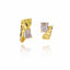 Crinkled Hard Candy Wrapper Stud Earrings